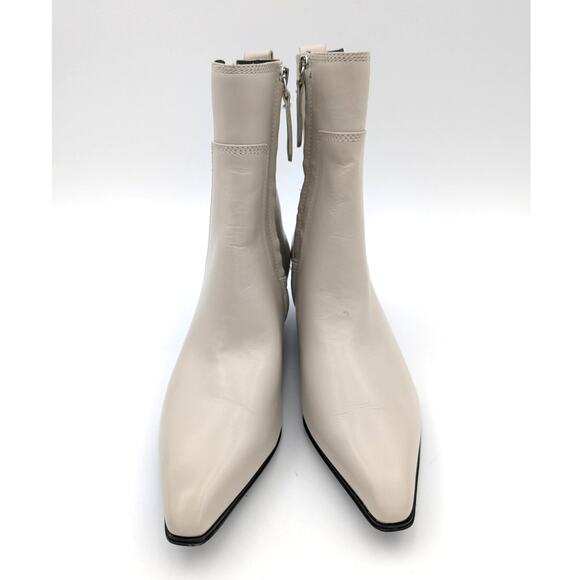 Franco Sarto A-Anina Western Ankle Boots Women's Ivory Leather Size 6.5M EU36.5 - Picture 2 of 14